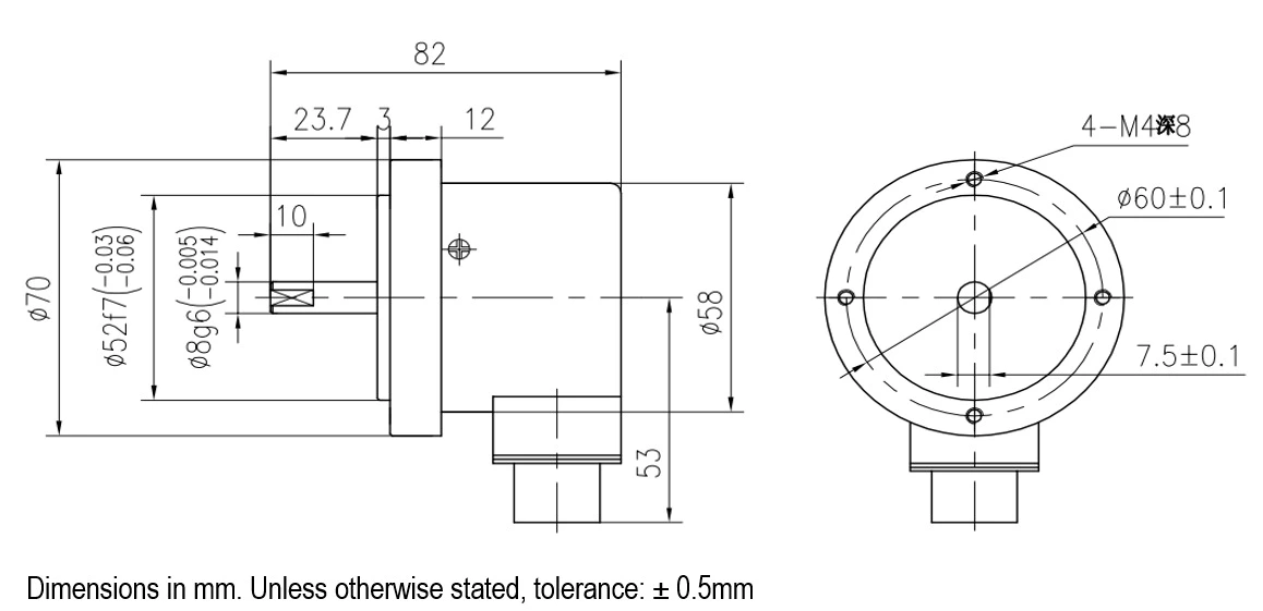 ISC7008-G01C-1000BZ3-5-12E rotary encoder controller high quality rotary encoder roundss rotary encoder