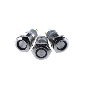 Hot sale LB-16A annular stainless steel panel LED metal push button