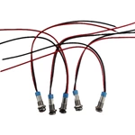 6mm Metal Push Button Switch Stainless Steel Signal Lamp DC12V Red Indicator Lamp