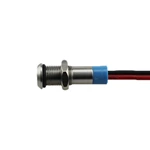 6mm Metal Push Button Switch Stainless Steel Signal Lamp DC12V Red Indicator Lamp