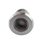 ABI12C-P1 12mm LED White IP67 Brass Type Indicator Light