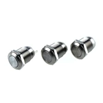 12mm Flat Head ABS12s-P IP67 Momentary Metal Push Button switch
