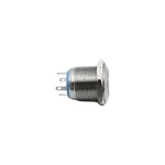 16mm ABS16S-P1-E Ring Red LED IP67 Metal Push Button