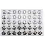 16mm ABS16S-P1-E Ring Red LED IP67 Metal Push Button