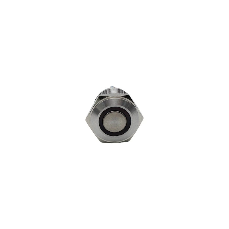 16mm ABS16S-P1-E Ring Red LED IP67 Metal Push Button