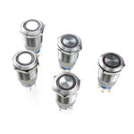 hot sale momentary copper panel 19mm LED metal push button switch