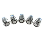 hot sale momentary copper panel 19mm LED metal push button switch