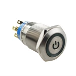 19mm Red Power Symbol Push Button Switch