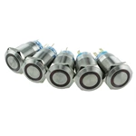 Waterproof Mini Momentary 19mm Metal Push Button