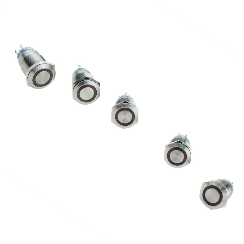 19mm Waterproof Stainless Steel Metal Push Button Switch