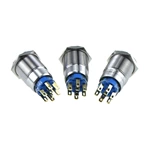 Hot sale ABS19S-P22-E 19mm IP67 Momentary 3-250VDC/AC metal push button led push button light