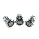 Hot sale ABS19S-P22-E 19mm IP67 Momentary 3-250VDC/AC metal push button led push button light