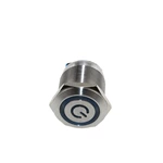 ABS22S-C11Z-E 22mm Flat type Metal Push Button Switch with LED lamp