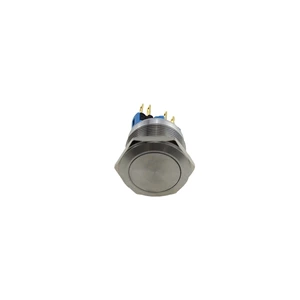ABS22S-P11 22mm Maintained Type Metal Push Button Switch with LED lamp