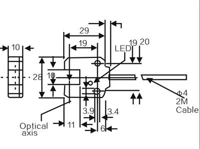 G51 AC 90-250V Waterproof Photoelectric sensor