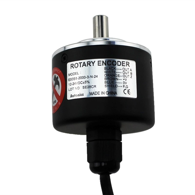 Autonics E50S8 2000ppr NPN Open Collector Output Solid Shaft Incremental Rotary Encoder