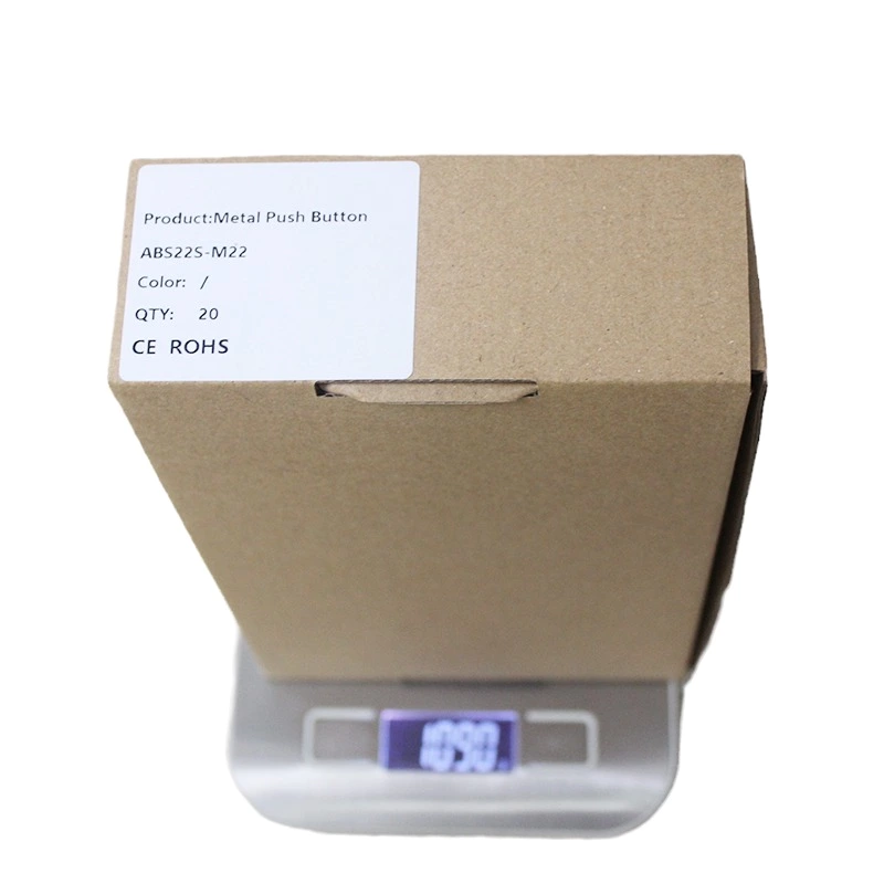 ABS22S-M22 22mm Mushroom Metal Push Button Switch