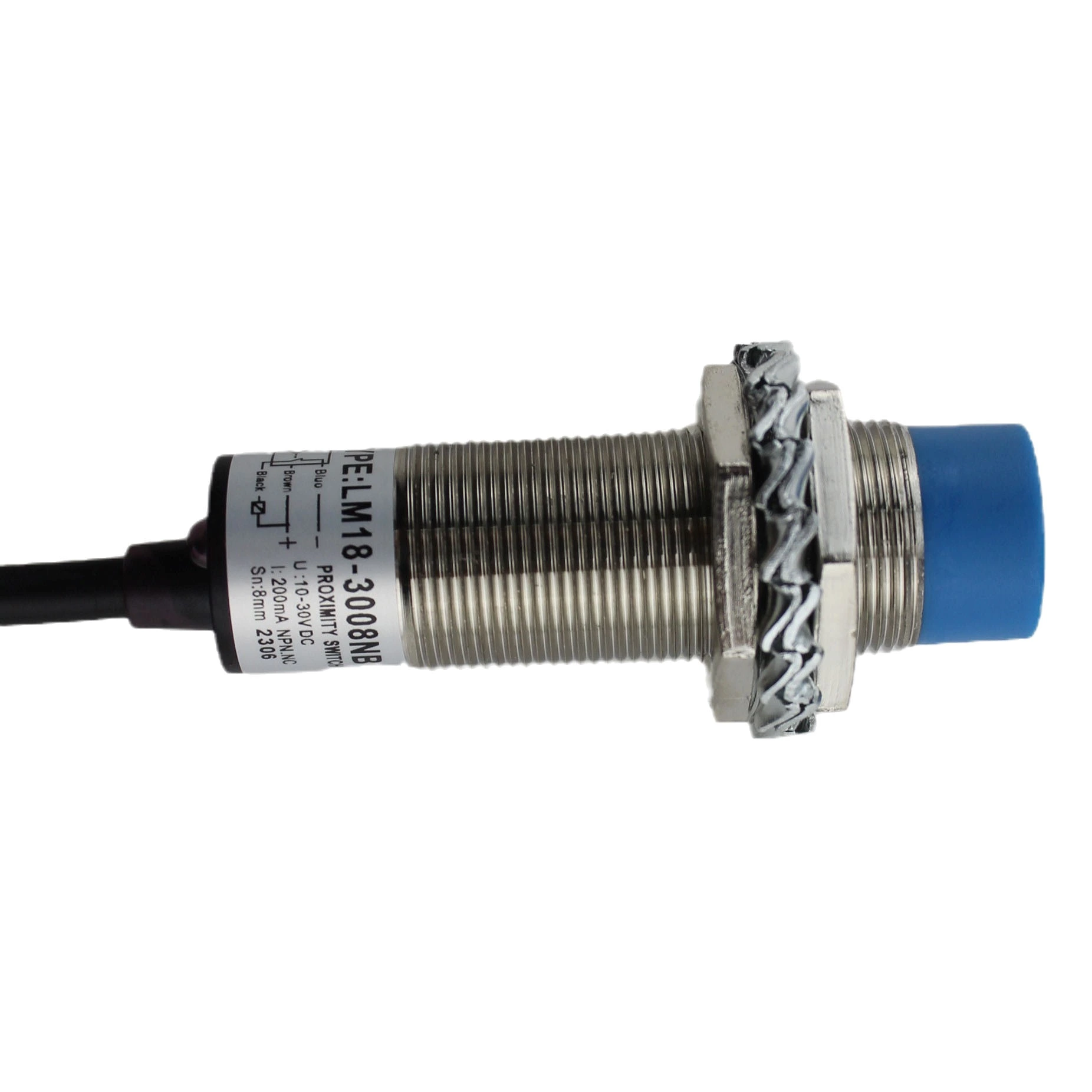 M18 Inductance Proximity Sensor SwitchDetection distance8mm 3-wire Sensor for Spacing Detection