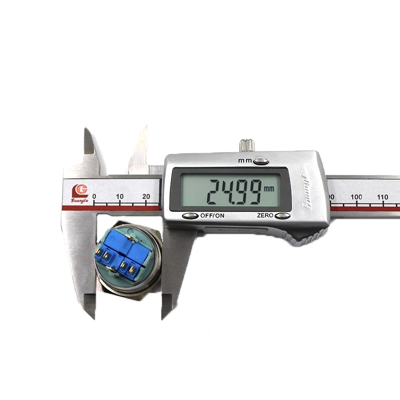 25mm IP67 Momentary metal push button push button starter switch mechanical momentary push button