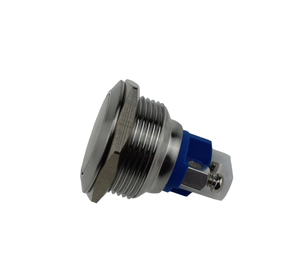 Hot sale 19mm ABS19F-P0 stainless steel flat metal push button