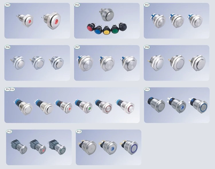 M22 JS22F-11E/24V/Selevator equipment waterproof LED Metal push button