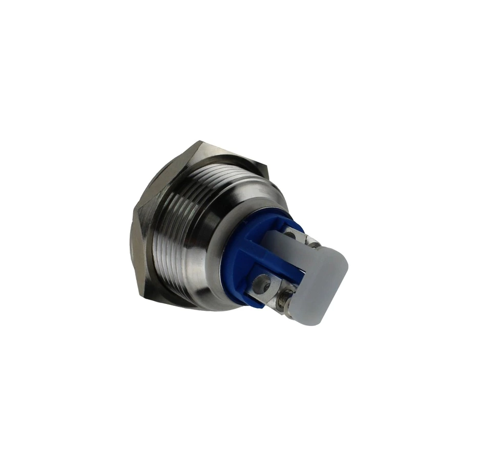 Hot sale 19mm ABS19F-P0 stainless steel flat metal push button