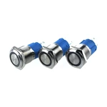 LA16JSF-11E blue push button monetary with LED lamp
