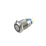 19mm 12V Red Led Momentary Elevator Equip Metal Push Button