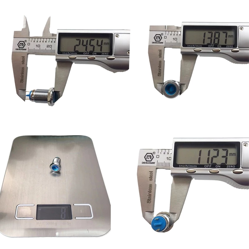 ABI12C-P1 12mm LED IP67 Brass Type Indicator Light