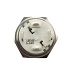 New 19mm MAX Current 16A Metal Push Button Switch Waterproof IP65 Momentary 24V with Blue LED Light