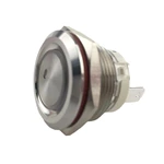 22mm MAX Current 16A Metal Push Button Switch Waterproof IP65 Momentary with LED Light