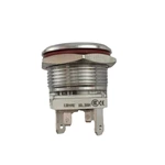 22mm 16A Metal Push Button Switch Waterproof IP65 Momentary with Green LED Light