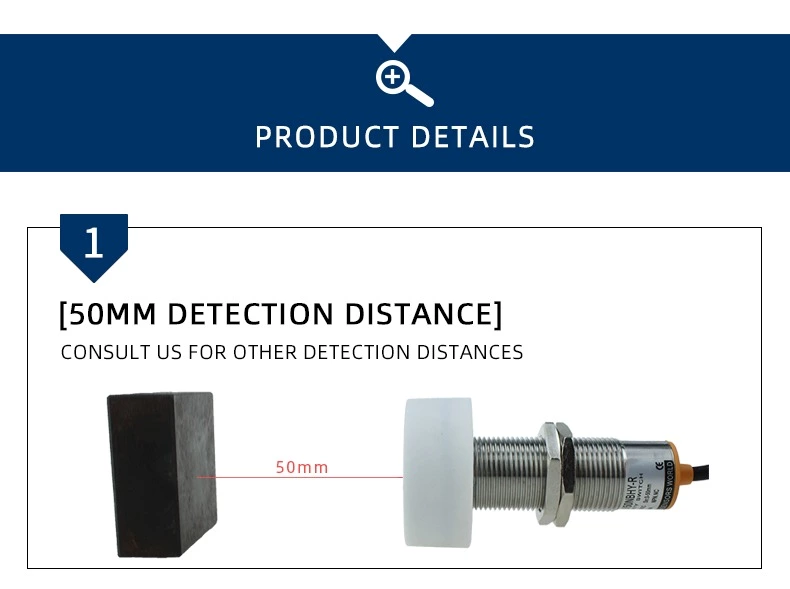 LM480-3050NBHY-R Non Flush Type Normally Close 3core Silicon Wire Inductive Sensor