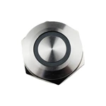 JS22F flat head white ring lamp stainless steel 22mm metal push button Blue metal button