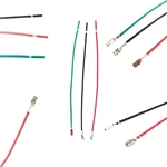 Wire for Metal Push Button 12mm, 16mm, 19mm, pin Terminal 15cm Wires Red, black, green with Terminal