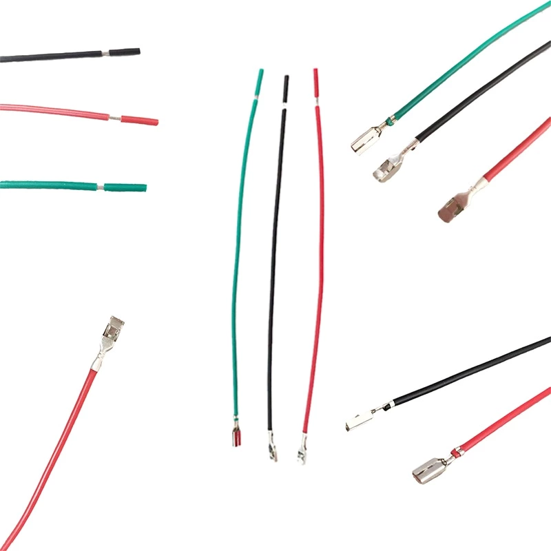 Wire for Metal Push Button 12mm, 16mm, 19mm, pin Terminal 15cm Wires Red, black, green with Terminal