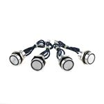 IP68 Waterproof Stainless Steel double color green yellow Ring LED 16mm Piezo push button switch