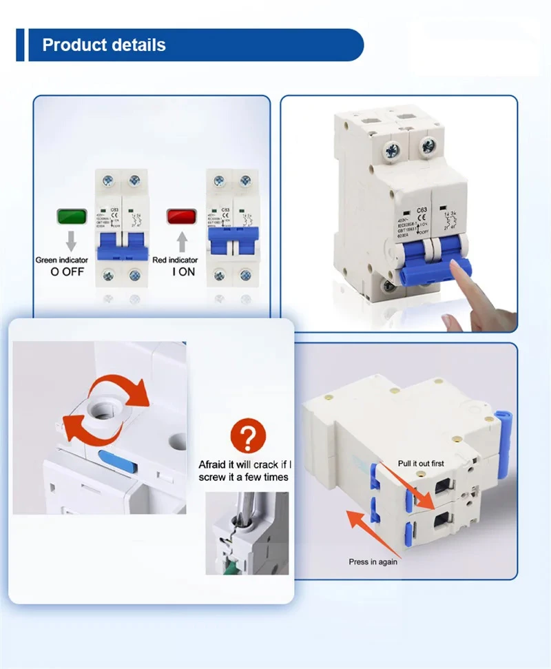 30 Amp Double Pole Ac Circuit Breaker